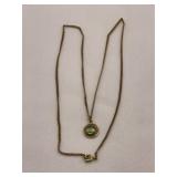 GF Vintage Peridot Estate Necklace