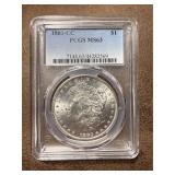 MS63 1883-CC Morgan Silver Dollar