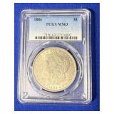 MS63 1884 Morgan Silver Dollar