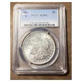 MS64 1886 Morgan Silver Dollar