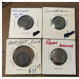 4 Ancient Coins