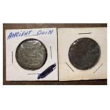 2 Ancient Roman Bronze Coins