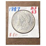 1887 Morgan Silver Dollar
