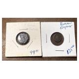 2 Ancient Coins, Roman & Greek?