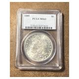 MS63 1885 Morgan Silver Dollar