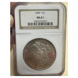 1880 MS 61 Morgan Silver Dollar