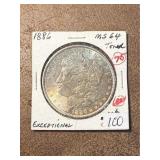 1886 Morgan Silver Dollar