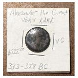 Ancient Drachm of Alexander the Great Coin
