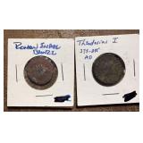 2 Ancient Roman Coins