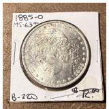 1885-O Morgan Silver Dollar