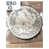 1880-O Morgan Silver Dollar