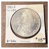 1881-S Morgan Silver Dollar