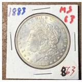 1883 Morgan Silver Dollar