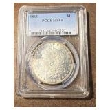 MS64 1883 Morgan Silver Dollar