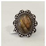 German Silver Labarodorite Ring