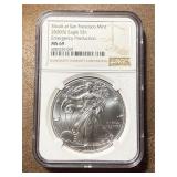 MS 69 2020 S Silver Eagle $1 Coin