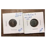 2 Ancient Roman Coins