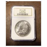 MS 63 1887 O Morgan Silver Dollar