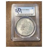 MS63 1887 Morgan Silver Dollar