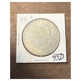 1921-S Morgan Silver Dollar