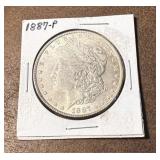 1887 Morgan Silver Dollar
