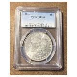 MS64 1887 Morgan Silver Dollar