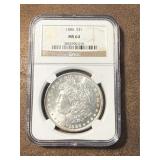 MS64 1886 Morgan Silver Dollar