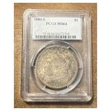 MS64 1880-S Morgan Silver Dollar