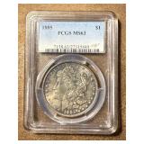 1885 Morgan Silver Dollar