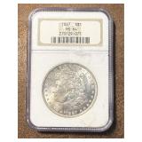 MS64 1887 Morgan Silver Dollar