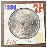 1886 Morgan Silver Dollar