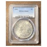 MS63 1886 Morgan Silver Dollar