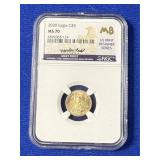 MS 70 2020 $5 Gold Eagle Coin