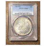 1881-CC Morgan Silver Dollar