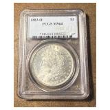 MS64 1883-O Morgan Silver Dollar