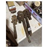 3 Vintage Pipe Wrenches