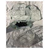 Glass Footprints in The Sand & Bowl
