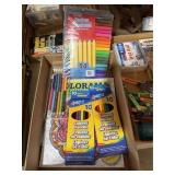 Color Pencils, Markers & Book