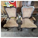 Pair of Victorian Style Parlor Chairs