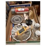 Pewter Ashtray & Miscellaneous Items
