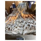 Deer Theme Throw Blanket