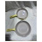 Vintage Le Creuset Cast Iron Skillets