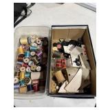 Lot of Sewing Thread & Buttons