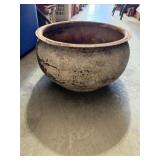 Large Vintage Metal Pot Planter