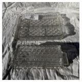 Glass Divided Dish & Butterdish