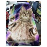 Cat Themed Throw Blanket