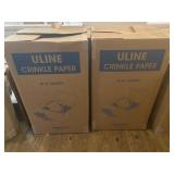 2 Uline Crinkle Paper