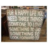 Painted Wood Sign / Dï¿½cor