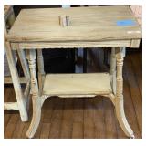 Painted Antique Lamp Table