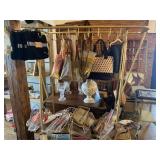 Large Metal Rack & Contents